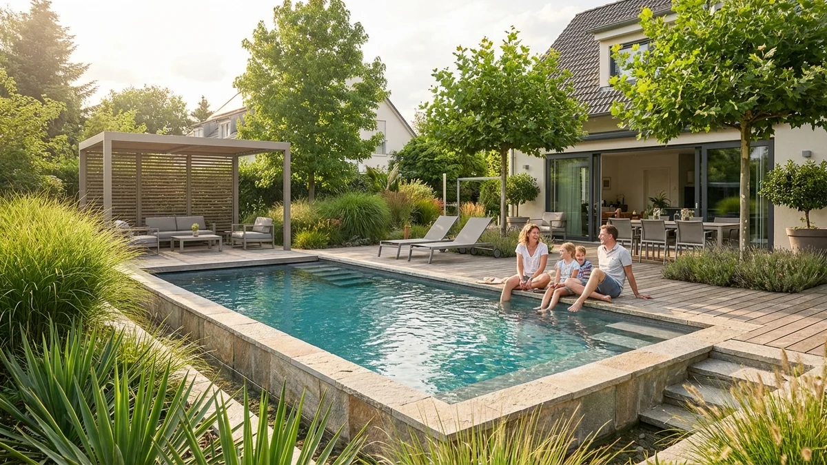 Basen ogrodowy – jak wybrać idealny model i wkomponować go w przestrzeń - featured