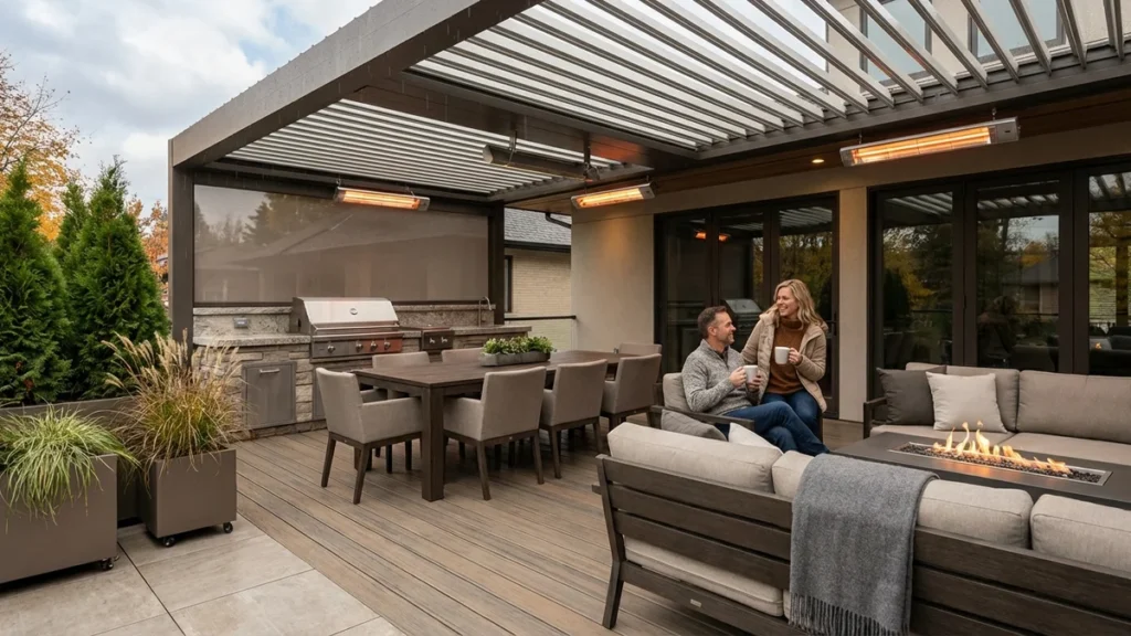 Funkcjonalny taras na cały sezon - jak stworzyć przestrzeń użytkową przez 12 miesięcy - featured