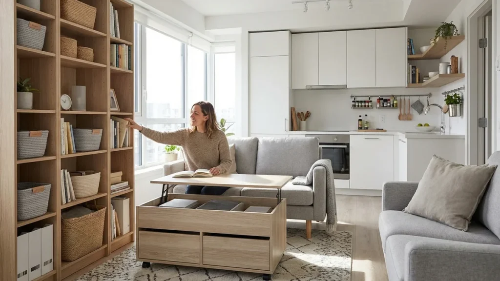 Małe mieszkanie funkcjonalne i bez bałaganu - praktyczne sposoby na organizację przestrzeni - featured