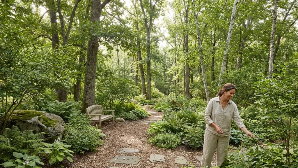 Ogród leśny – trend slow garden w praktyce. Jak stworzyć naturalny zakątek w swoim ogrodzie - featured