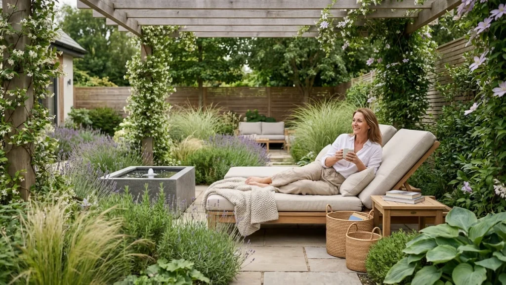 Ogród sprzyjający relaksowi i wyciszeniu - jak stworzyć przestrzeń do regeneracji - featured