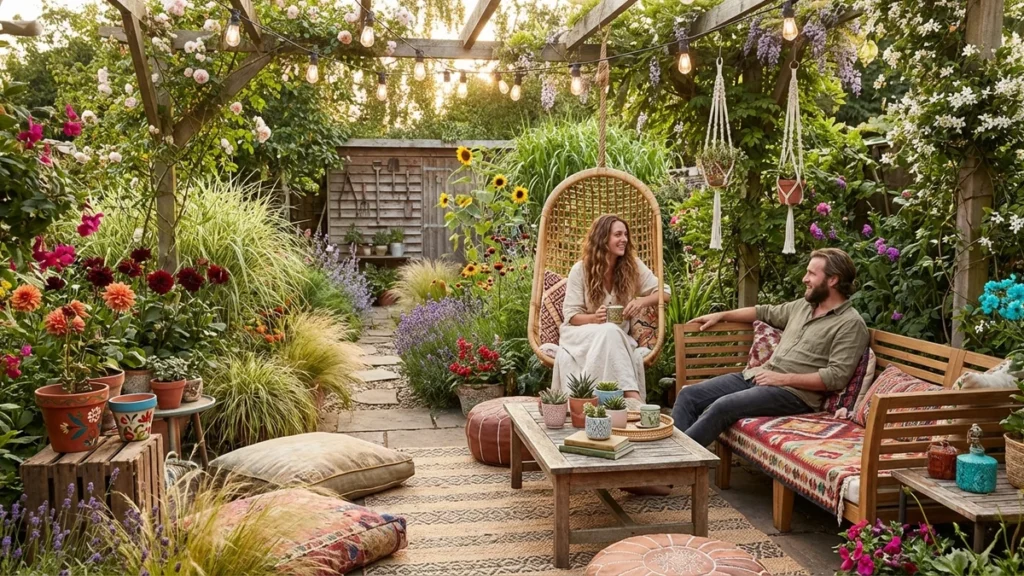 Ogród w stylu boho – jak stworzyć magiczną przestrzeń pełną naturalnego uroku - featured