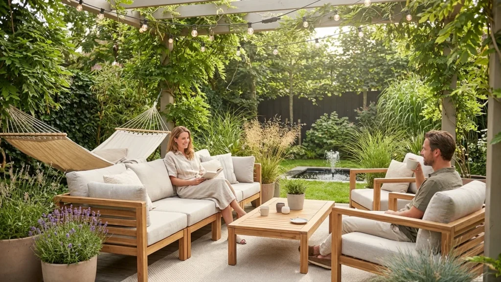 Strefa relaksu w ogrodzie – pomysły i inspiracje na idealny kącik wypoczynkowy - featured