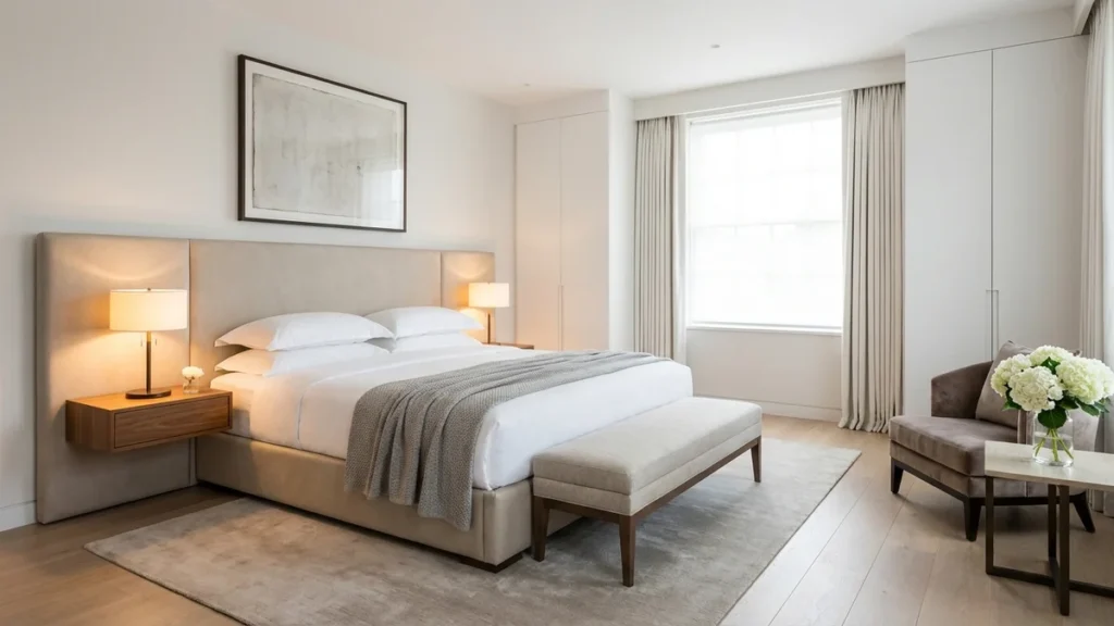 Sypialnia w stylu hotelowym – efekt wow w Twoim domu. Jak stworzyć luksusowe wnętrze - featured