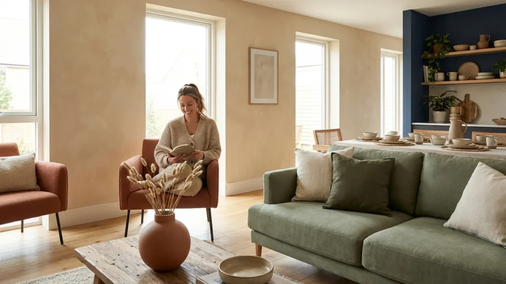 Trendy kolorystyczne we wnętrzach 2025: Kolory, które odmienią Twój dom - featured